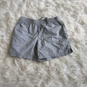 Columbia Women's Gray Nylon Active Shorts Size‎ S Elastic Waistband